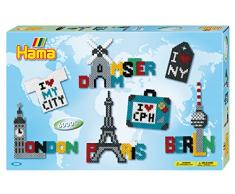 Hama 3038 - Super Geschenkpackung Metropolen, Bügelperlen