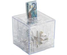 infactory Sparbüchse: Spardose mit 3D-Kugel-Labyrinth (Sparbox)