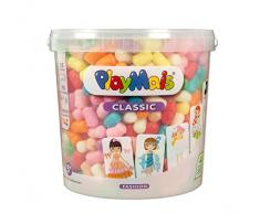 PlayMais Basic Fashion Bastelset für Kinder ab 3 Jahren | Basteleimer mit über 1000 bunten Basteln | Natürliches Spielzeug | Fördert Kreativität & Motorik | Geschenk für Mädchen & Jungen
