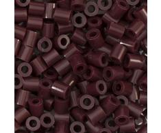 Vaessen Creative 5009-021 Bügelperlen, Rotbraun, 1100 Stück, Steckperlen zum Basteln mit Kindern, DIY Gestalten von Schmuck, Deko, Verzierungen und weiteren Bastelideen