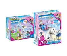 PLAYMOBIL 9471 Spielzeug-Kristalltor zur Winterwelt, Unisex-Kinder & 9473 Spielzeug-Schneetroll mit Schlitten, Unisex-Kinder