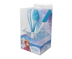 POS 28284 - Backset im Disney Frozen Design, 4 teilig, mit Messbecher, Schneebesen, Teigschaber und Pinsel, bpa- und phthalatfrei, spülmaschinengeeignet, zum Backen und Kochen für Kinder