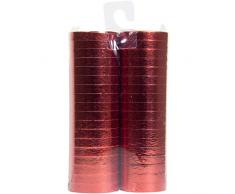 Folat Luftschlangen Metallic Rot 4m - 2 Stück