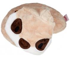 Nici 41438 Erdmännchen Nackenkissen mit Kapuze, Farbe: Beige, 30 x 30 cm