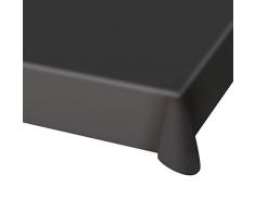 Folat 50670 Tischdecke Schwarz 130x180cm Kunststoff