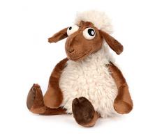 Sigikid Schaf - Crazy Sheep, BeastsTown, Kuscheltier für Erwachsene und Kinder, weiß/braun, 39338