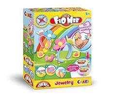 CRAZE FLO MEE + CLOUD SLIME Jewelry Schmuckset lufttrocknende Kugel-Knete Wolkenschleim Modellier-Set Bastelset 19740