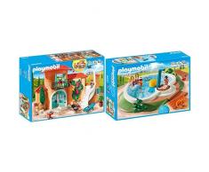 Playmobil 9420 - Sonnige Ferienvilla Spiel & 9422 - Swimmingpool Spiel