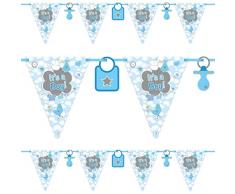 Folat Wimpelkette Geburt blau Its a Boy