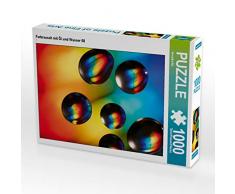 CALVENDO Puzzle Farbrausch mit Öl und Wasser 08 1000 Teile Lege-Größe 64 x 48 cm Foto-Puzzle Bild von Veronika Rix