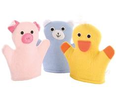 EDUPLAY 800465 Waschhandschuh, 3er Set