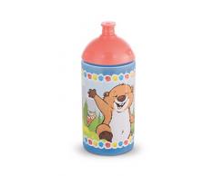 Nici 41871 Forest Friends Trinkflasche mit Murmeltier und Eichhörnchen, 19.5 cm