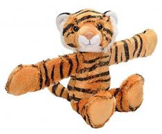 Wild Republic Huggers Schnapparmband Kuscheltier, Plüschtier, Tiger 20 cm