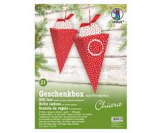Ursus 5140021 - Geschenkbox Chiara 5 Stück, sterne rot