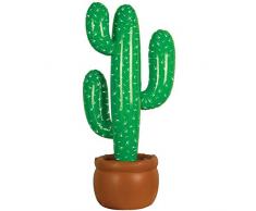 SHATCHI 6 aufblasbare Kaktus Wild West Cowboy mexikanischer Strand Party Dekoration Fiest 86 cm grün