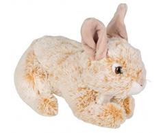 Plüschtier Kaninchen liegend, beige, ca. 26 cm groß