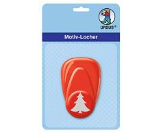 Ursus 19470025 - Motivlocher Tannenbaum, Durchmesser 1,6 cm, rot