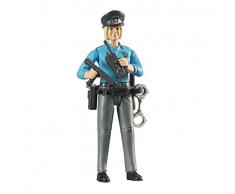 bruder 60430 - Minifigur - bworld Polizistin mit hellem Hauttyp und Zubehör
