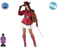 Atosa-61378 Atosa-61378-Kostüm mit Karabinerhaken für Erwachsene, Damen, 61378, Rot, XS-S