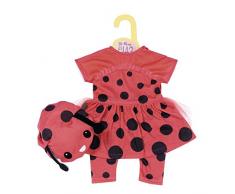 Zapf Creation 870921 Dolly Moda Süßes Marienkäfer Outfit, Puppenkleidung 43 cm