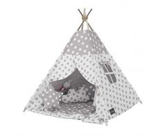 Elfique New Tipi INDIANERZELT SPIELZELT DOPPELT Gepolsterter Decke (Zelt mit Decke)