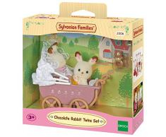 Sylvanian Families 2206 - Schokoladenhasen Baby Zwillinge mit Kinderwagen