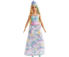 Barbie FXT14 - Dreamtopia Prinzessin Puppe mit blonden Haaren und Regenbogen Outfit, Puppen Spielzeug und Puppenzubehör ab 3 Jahren