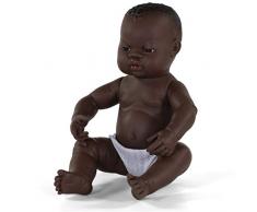Babypuppe Neugeborenes afrikanisches Mädchen 40cm-31004