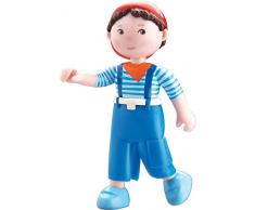 Haba 300516 - Little Friends Biegepuppe Matze, pfiffige Minipuppe ab 3 Jahren, strapazierfähige Biegepuppe aus Kunststoff für lange Spielfreude