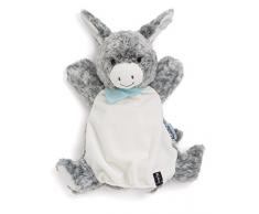 Kaloo K963129 Les Amis Handpuppe Schmusetuch 30 cm, Régliss Esel