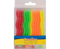 Folat 24 Geburtstags Kerzen in Spiralform Geburtstagskerzen Kerzen incl. 12