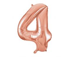 Unique Party Supplies Folienballon im Zahlen-Design, groß, 86,4 cm