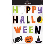 Amscan International 220360 Halloween Friends Fenster-Gelschälchen, mehrfarbig