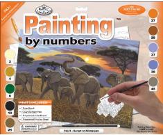 Malen nach Zahlen / Painting by numbers - Sonnenuntergang am Kilimanjaro