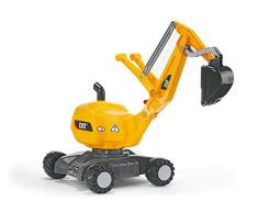 Rolly Toys 421015 - rollyDigger CAT (Bagger, Schaufelbagger, für Kinder von 3 bis 5 Jahren) gelb/schwarz