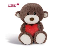 NICI Plüschtier Love Bär Junge mit Herz 20 cm – Kuscheltier Teddybär mit Herz für die Liebsten – Flauschiges Teddy-Stofftier zum Kuscheln, Spielen und Schlafen – Gemütliches Schmusetier I 44426