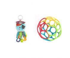 Lamaze Baby Spielzeug Captain Calamari, die Piratenkrake Clip & Go - hochwertiges Kleinkindspielzeug - Greifling Anhänger zur Stärkung der Eltern-Kind-Bindung & Oball Classic