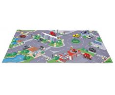 Norev – T23051 Miniatur-Fahrzeug – Spielteppich City + 1 Minijet – 110 x 55 cm