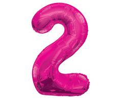 Unique Party Folienballon im Zahlen-Design, groß, 86,4 cm
