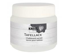 Kreul 79422 - Tafellack, seidenmatter Überzugslack auf Wasserbasis, für die Gestaltung von Tafelflächen auf Holz, Karton, Ton, Metall, Beton und Gips, 150 ml Dose, transparent
