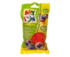 Simba 106374418 Art and Fun 1.000 Bügelperlen im Beutel rot