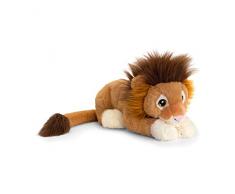 Keeleco SE6103 Plüschtier Löwe, ca. 25 cm, aus recycelten Materialien, Augen aufgestickt aus Baumwolle