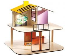 Djeco DJ07803 Puppenhaus – Haus Farbe – leer, Multicolour