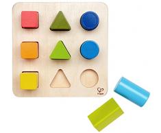 Hape E0426 - Farben- und Formensortierer, Lernspielzeug, aus Holz, ab 12 Monate