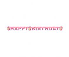 Amscan International Schuhe Happy Birthday Letter Banner (Barbie Pink)