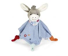 Sterntaler Schmusetuch Esel Emmi, Für Babys ab dem 1. Monat, Größe M, 40 cm, Grau/Mehrfarbig