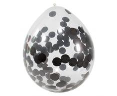 Folat Konfetti Ballons 4 St. Luftballons Geburtstag Deko Konfettiballons