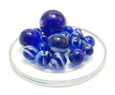 MaRécréation – Collection 18 von Kugeln aus Glas, ov-0cty-fgya, blau