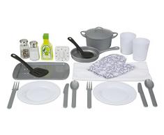 Melissa & Doug 19304 22-teiliges SpielküchenzubehörsetUtensilien, Topf mit Deckel, Pfanne, Spielesswaren