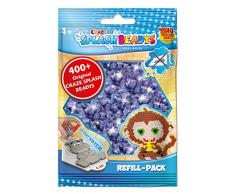CRAZE SPLASH BEADYS Refill-Pack Ersatzperlen lila glitzer violet glitter Glitzerperlen Nachfüllset Bügelperlen ohne Bügeln 11812